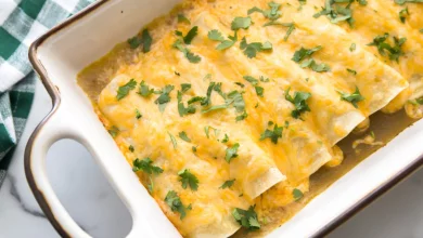Green Chile and Chicken Enchilada