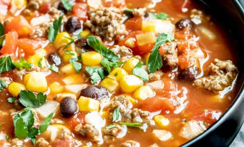 Slow Cooker Taco Soup