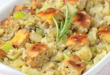Lean and Green Cauliflower & Biscuit Stuffing